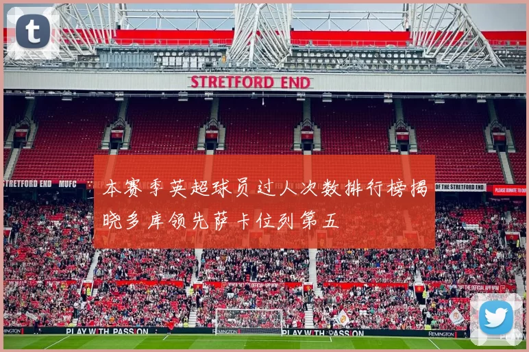 本赛季英超球员过人次数排行榜揭晓多库领先萨卡位列第五